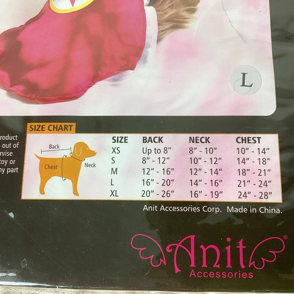 Pink Pet Costume Lot by Rubie's, Medium/Large Tutu Cape Crown Wig Dog Dress Up
